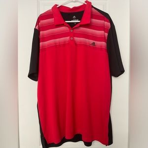 Adidas red Golf shirt